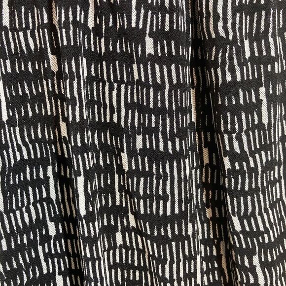 The Limited Dress Sz Med Black Print Babydoll Tank Ruffle Sweetheart Front - Picture 2 of 11